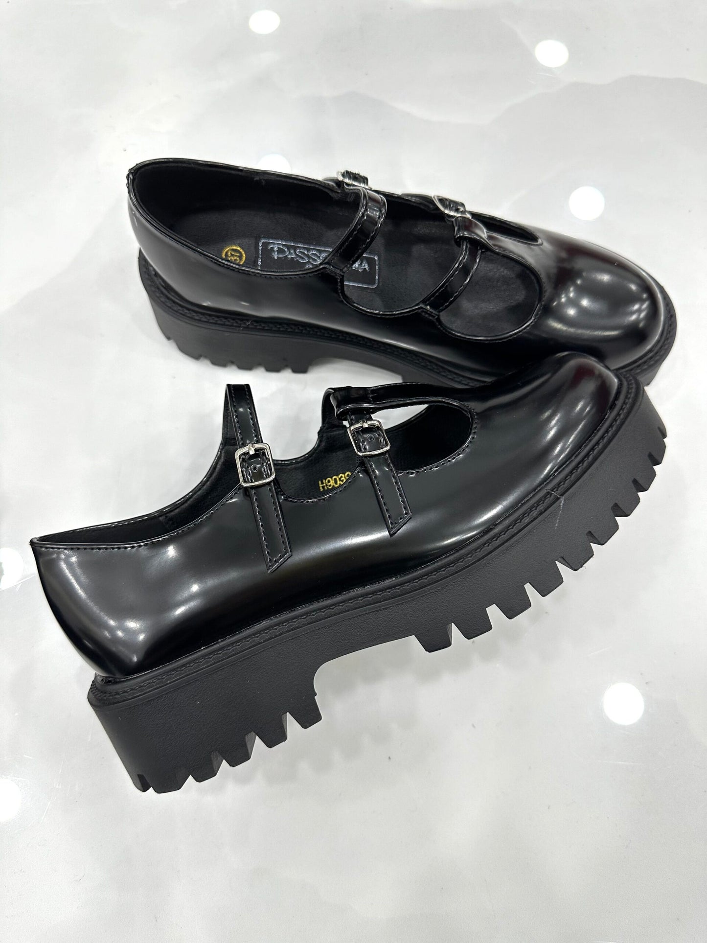 Loafer με Δύο Λουράκια Black