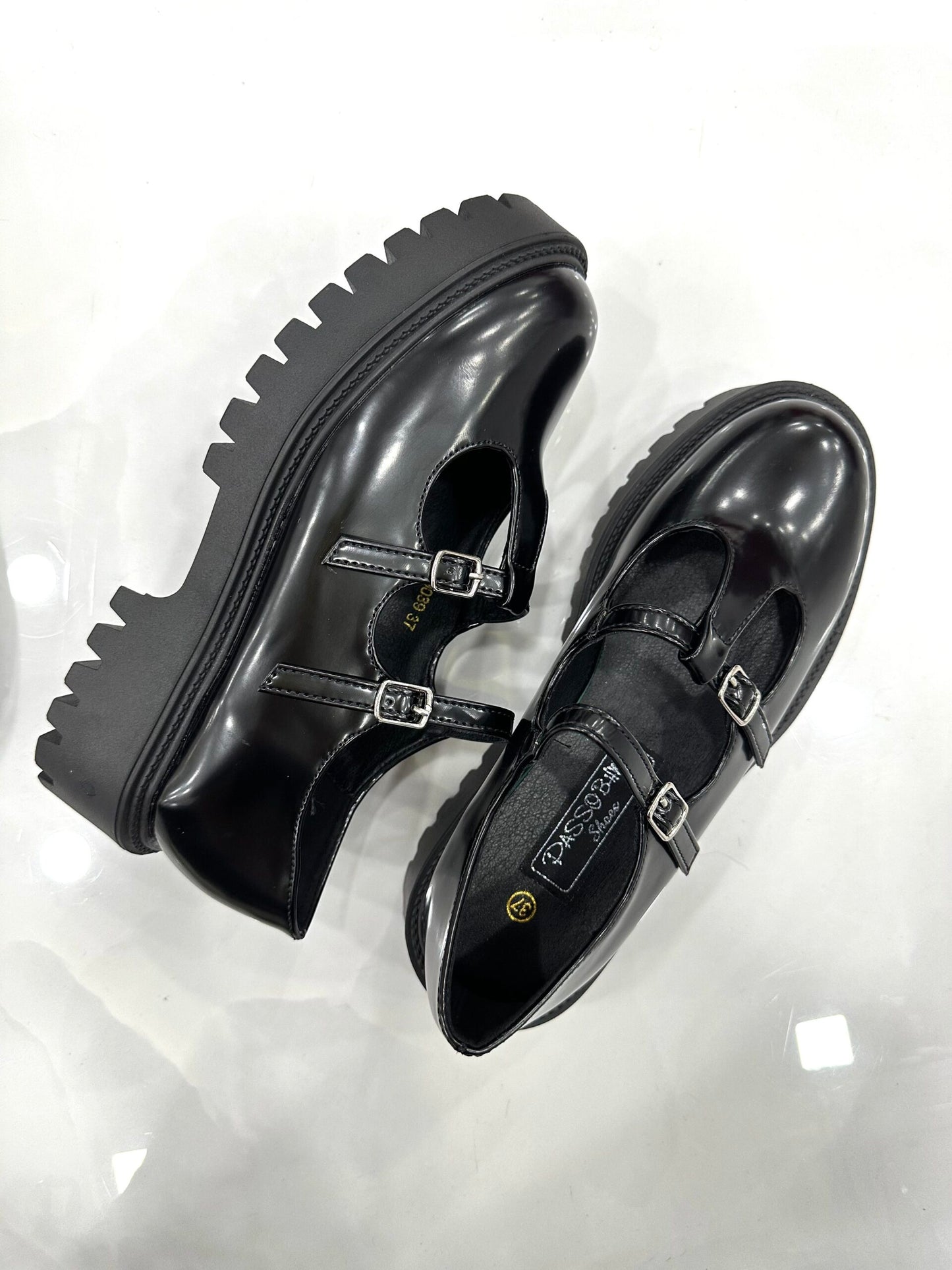 Loafer με Δύο Λουράκια Black