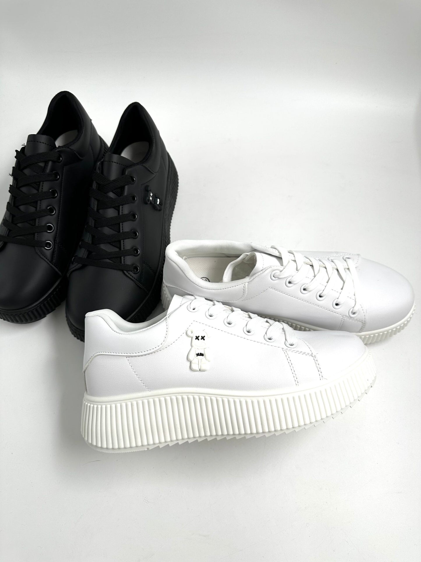 Sneaker Δίσολο με Σχέδιο Αρκουδάκι White