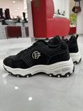 Sneaker με Ασημί Λεπτομέρειες Black