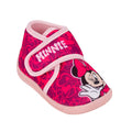 Disney DM011823 Παντοφλάκι Minnie Mouse για κορίτσι σε ύφασμα Κόκκινο-Ροζ