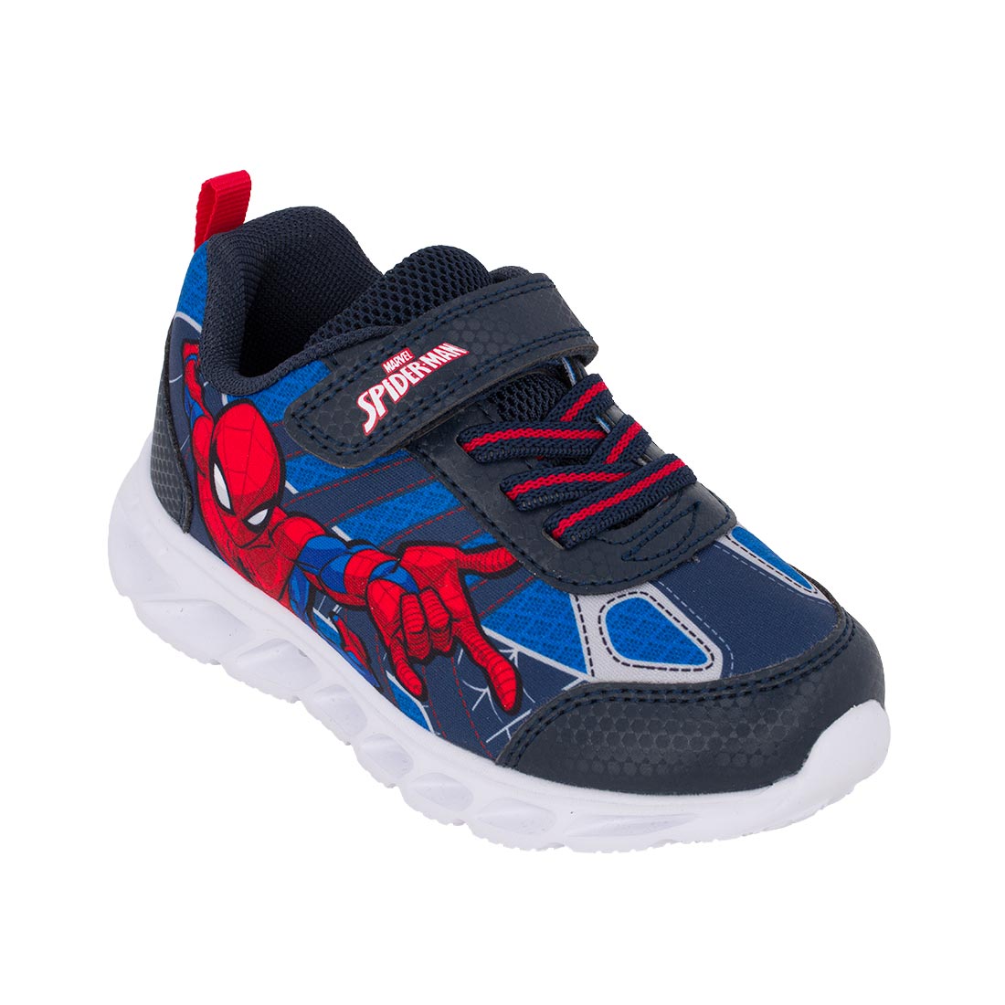 Marvel SP015665 Spiderman Αθλητικό με φωτάκια για αγόρι σε συνθετικό υλικό Μπλέ
