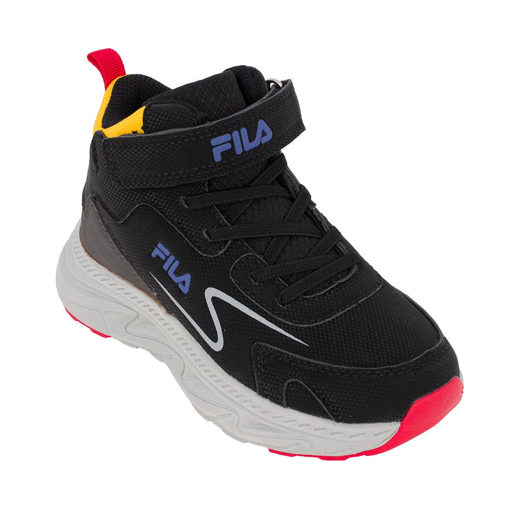Fila STRONG 4V NANOBIONIC 3AF63005-055 Αθλητικό μποτάκι για αγόρι σε συνθετικό δέρμα Κίτρινο -Μαύρο