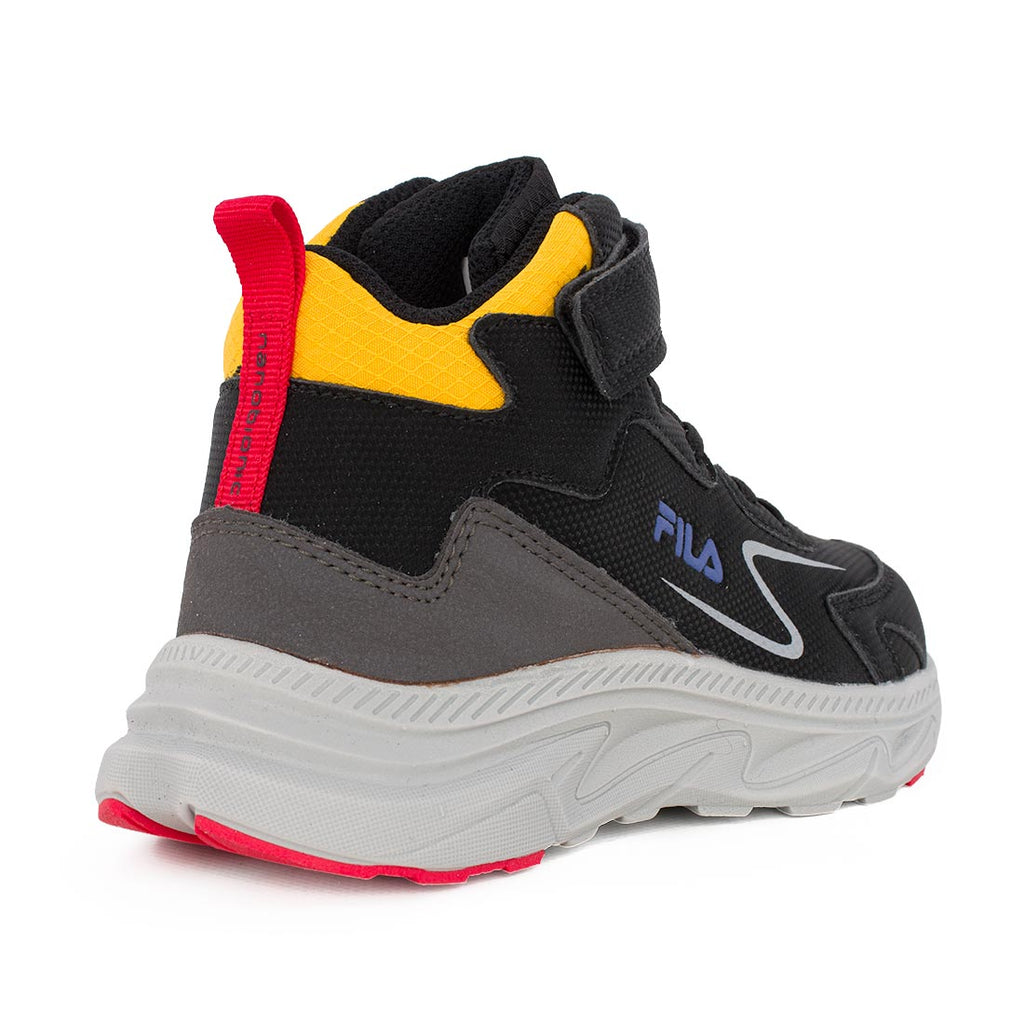 Fila STRONG 4V NANOBIONIC 3AF63005-055 Αθλητικό μποτάκι για αγόρι σε συνθετικό δέρμα Κίτρινο -Μαύρο