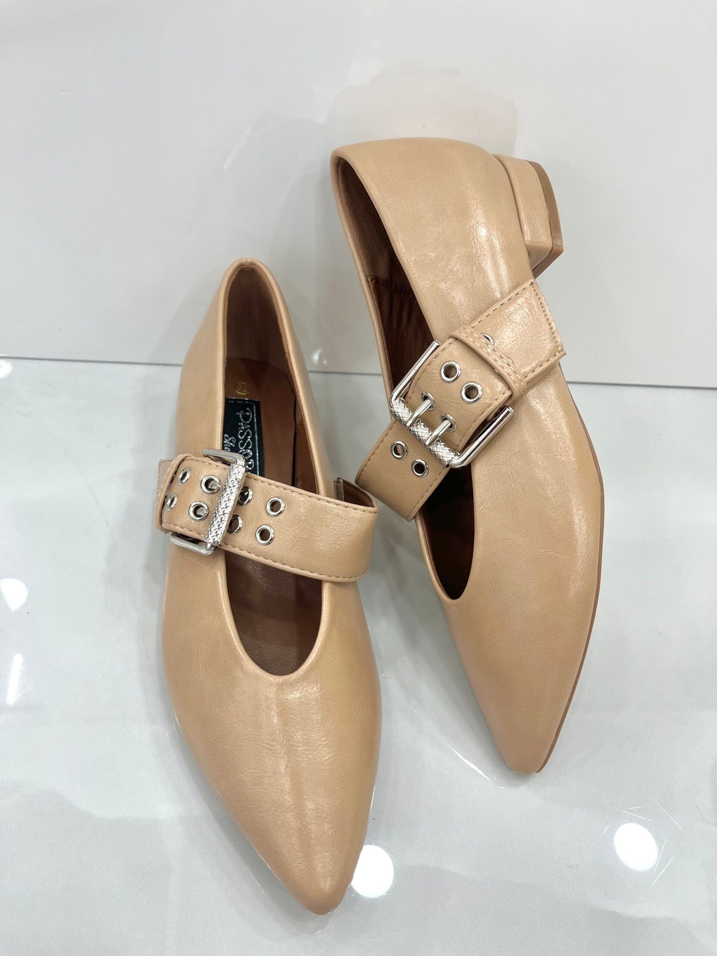 Μοντέρνο Μοκασίνι με Μπαρέτα Beige