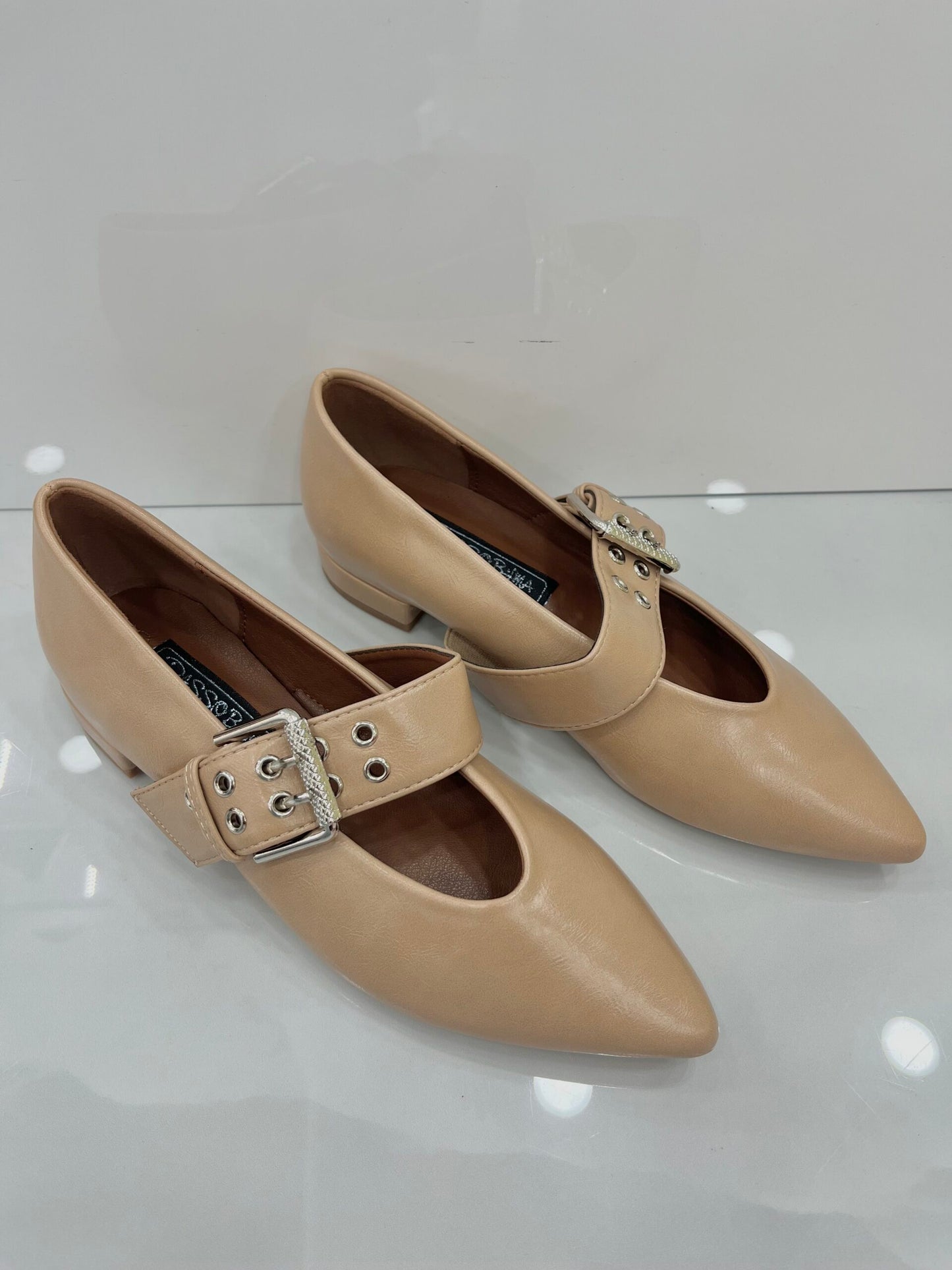 Μοντέρνο Μοκασίνι με Μπαρέτα Beige