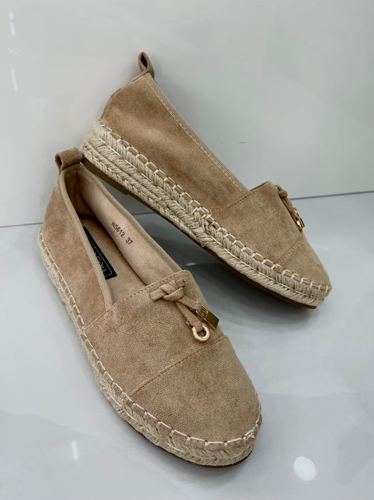 Flat Espadrilles Beige