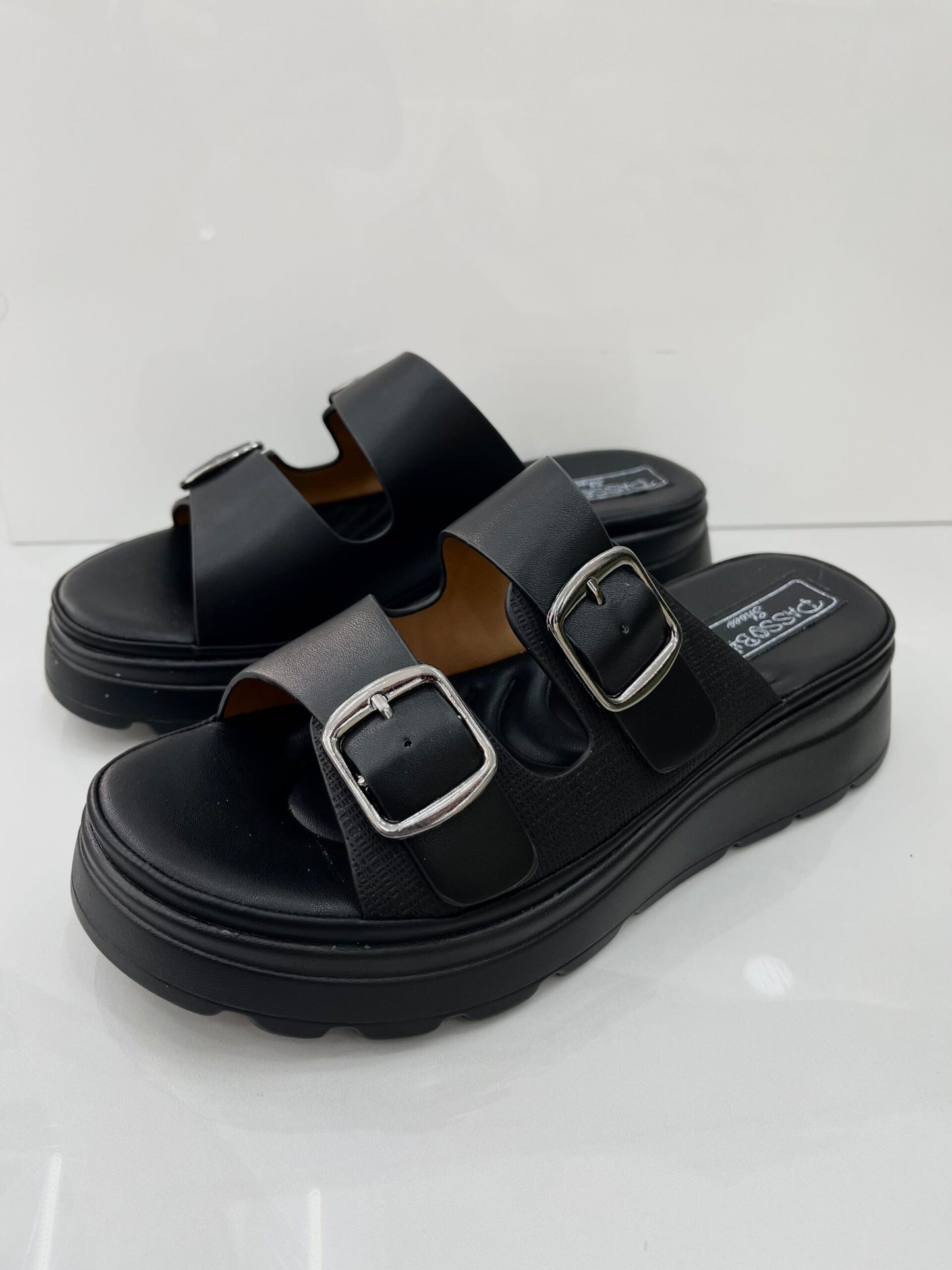 Ανατομική Flatform Παντόφλα Black