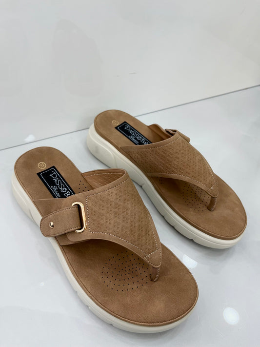 Ανατομική Παντόφλα Camel