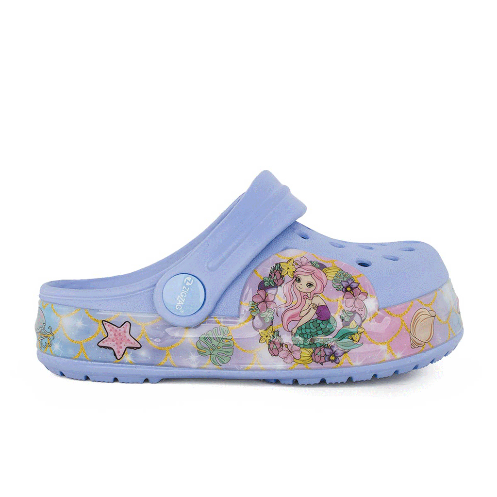 ZIG-ZAG Z264465-4370 Παντόφλα Gloe για κορίτσι με φωτάκια Water Friendly Λιλά