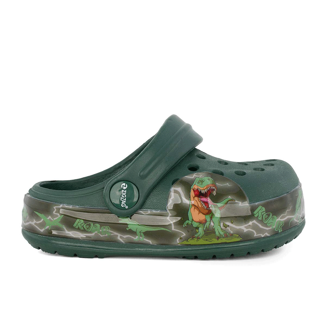 ZIG-ZAG Z264465-3175 Παντόφλα Gloe για αγόρι με φωτάκια Water Friendly Πράσινο