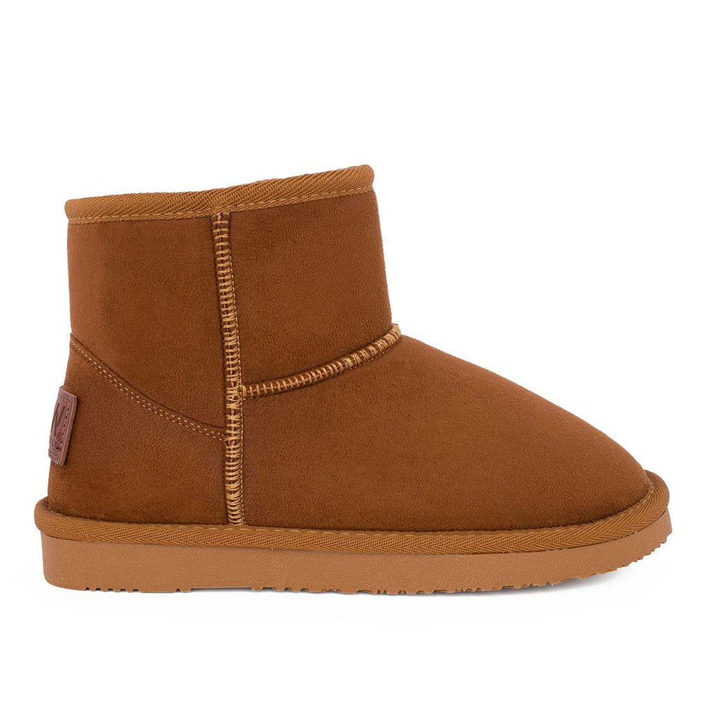 Conguitos BWSH542083-TAN Μποτάκι Unisex σε συνθετικό δέρμα και γούνα Ταμπά