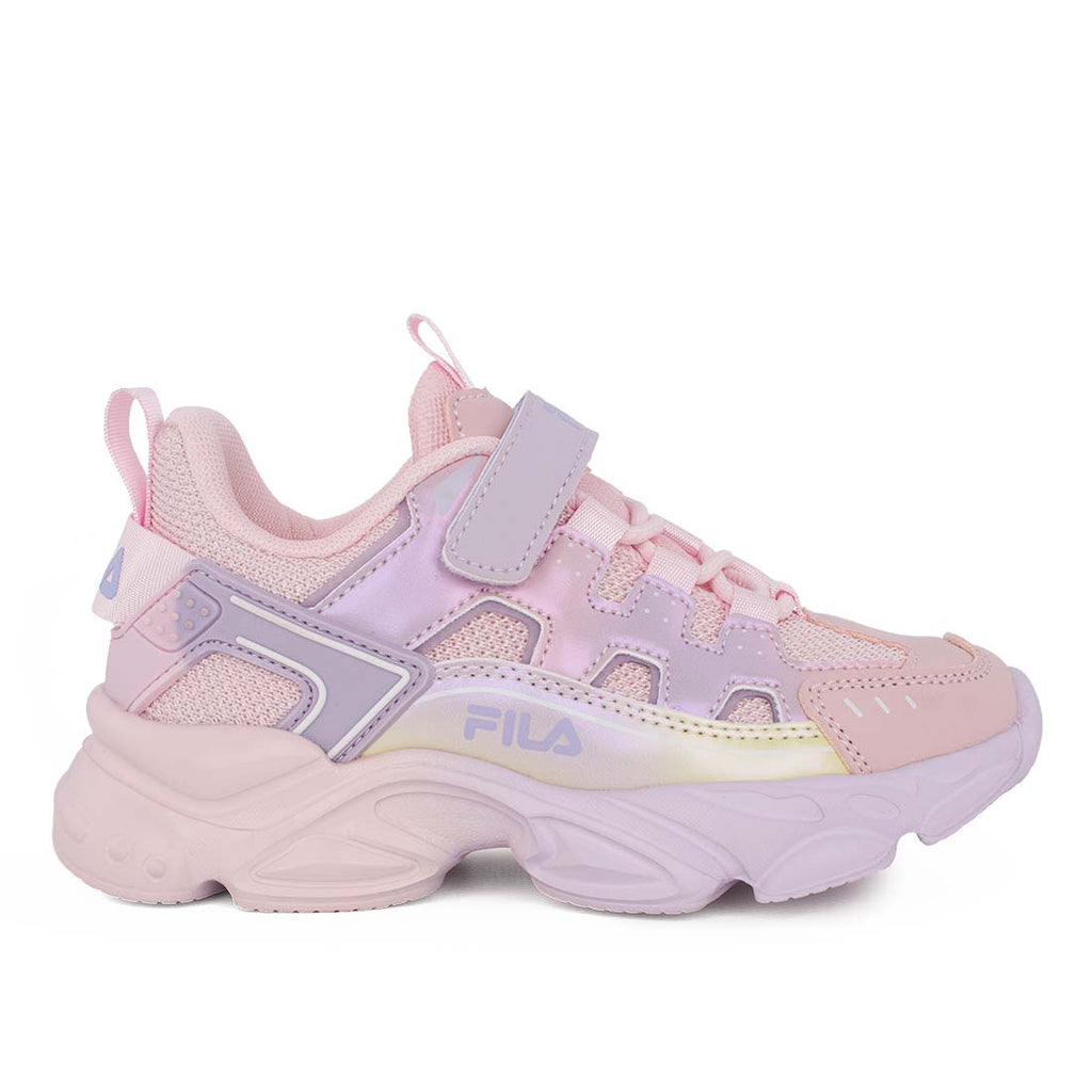 Fila MEMORY SPINEL 3V 3YF33002-988 Αθλητικό για κορίτσι σε συνθετικό υλικό Ιριδίζον-Ροζ