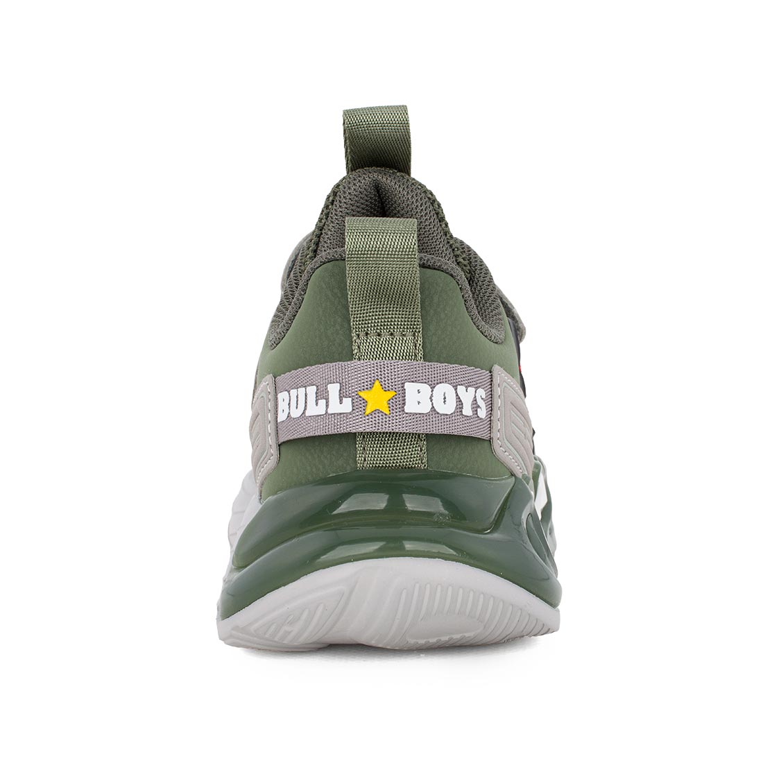 Bull Boys T-REX DNAL5280-VE01 Αθλητικό με φωτάκια On/Off για αγόρι σε συνθετικό υλικό Γκρί-Χακί