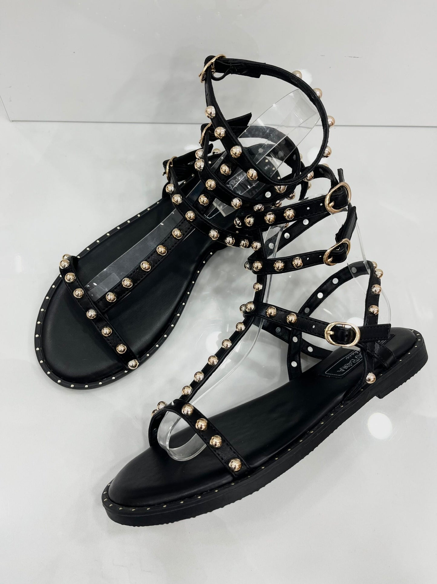 Flat Sandals με Τρουκς Black