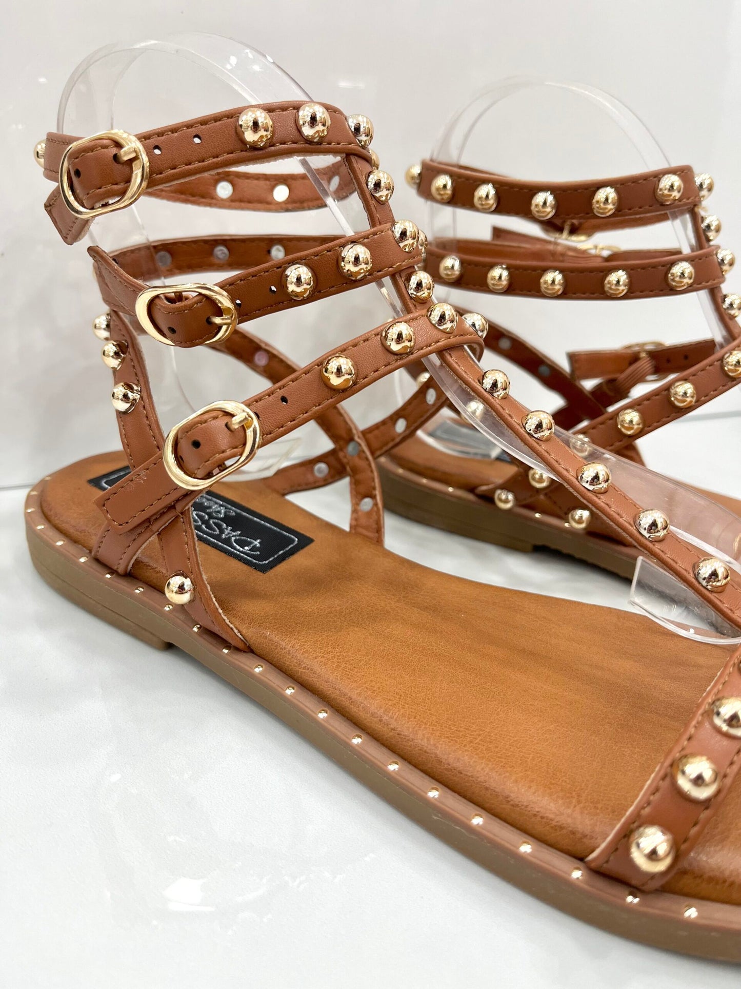 Flat Sandals με Τρουκς Camel