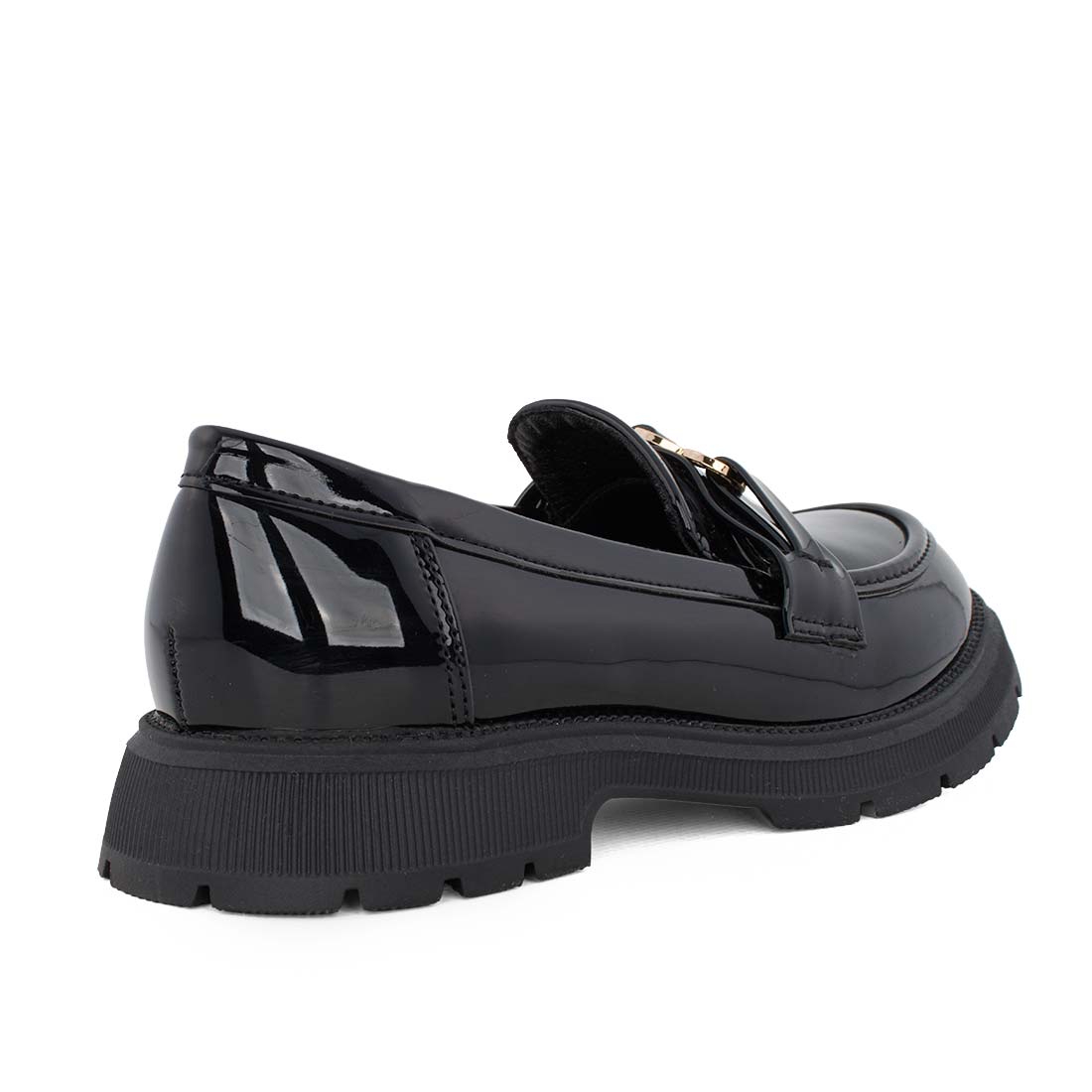 Exe XA21U6232007 Loafers για κορίτσι σε οικολογικό δέρμα Λουστρίν Μαύρη