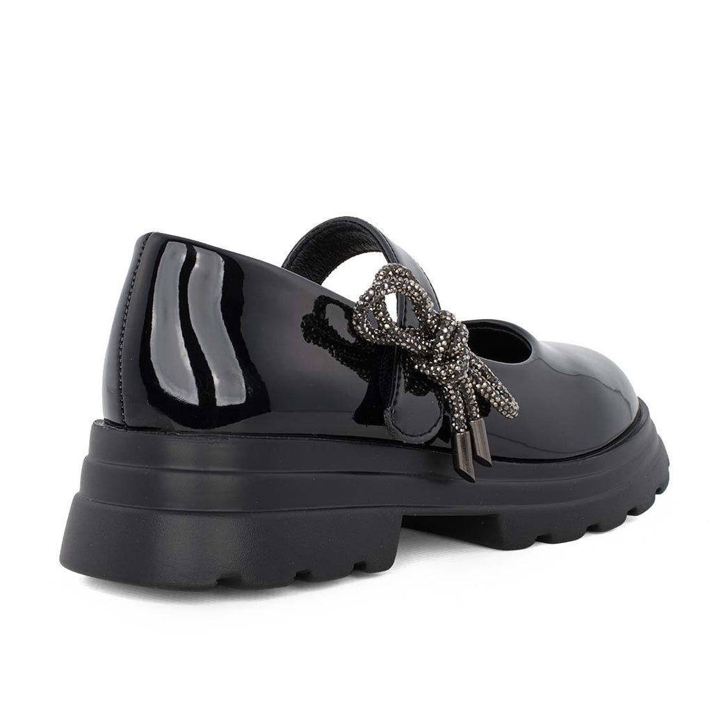 Exe XA21U6182007 Μπαρέτα Loafers για κορίτσι σε οικολογικό δέρμα Μαύρη