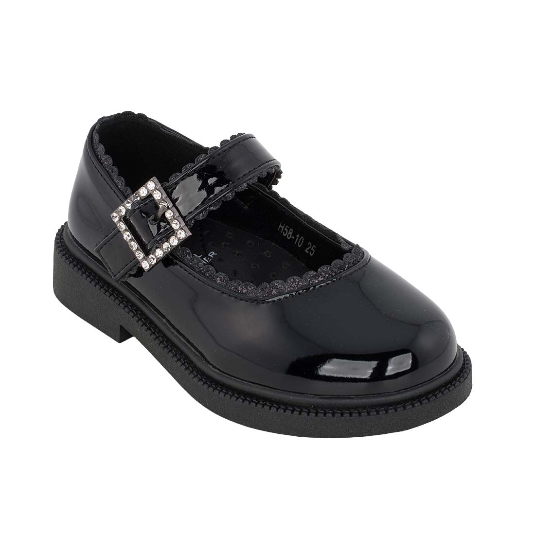 Exe XA7008102007 Μπαρέτα Loafers για κορίτσι σε οικολογικό δέρμα Μαύρη