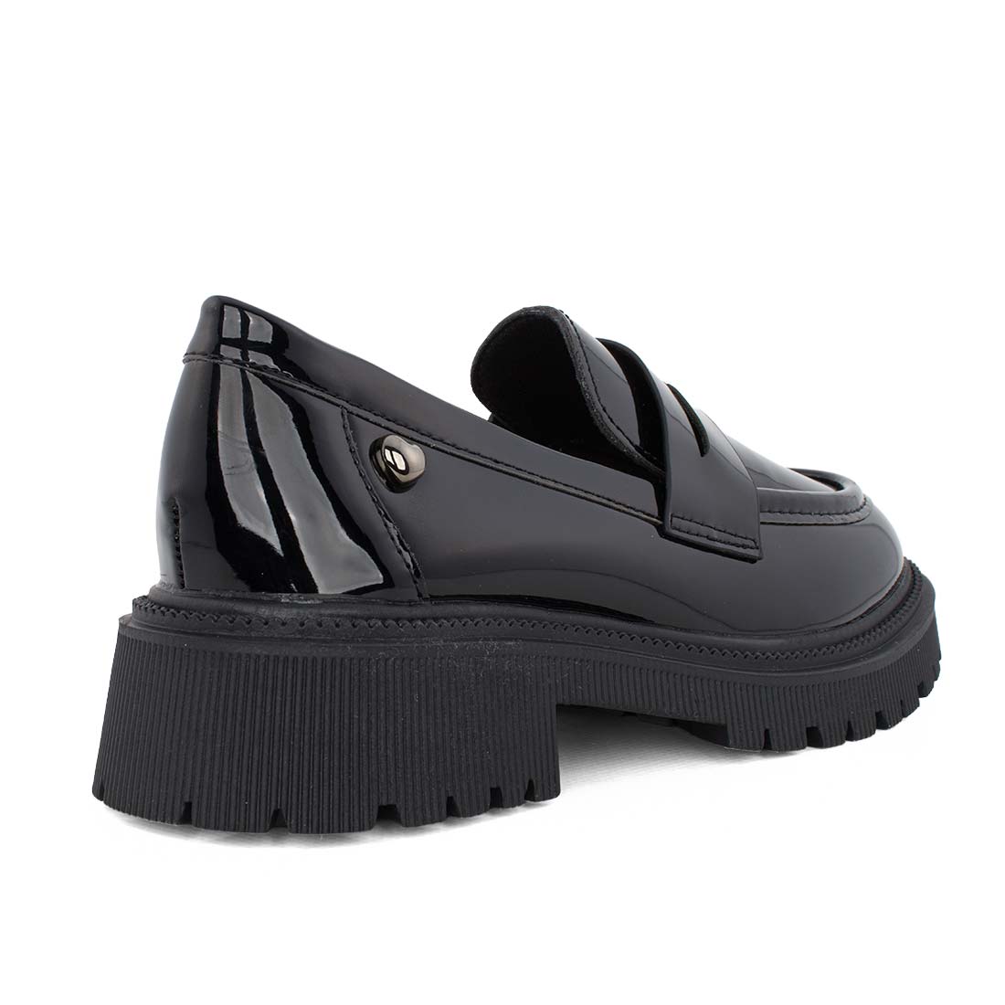 Exe XA84W1302007 Loafers για κορίτσι σε οικολογικό δέρμα Λουστρίν Μαύρη