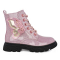 Alegria shoes SK-PA-03 Αρβιλάκι για κορίτσι σε οικολογικό δέρμα λουστρίν Μεταλιζέ Glitter Ροζ