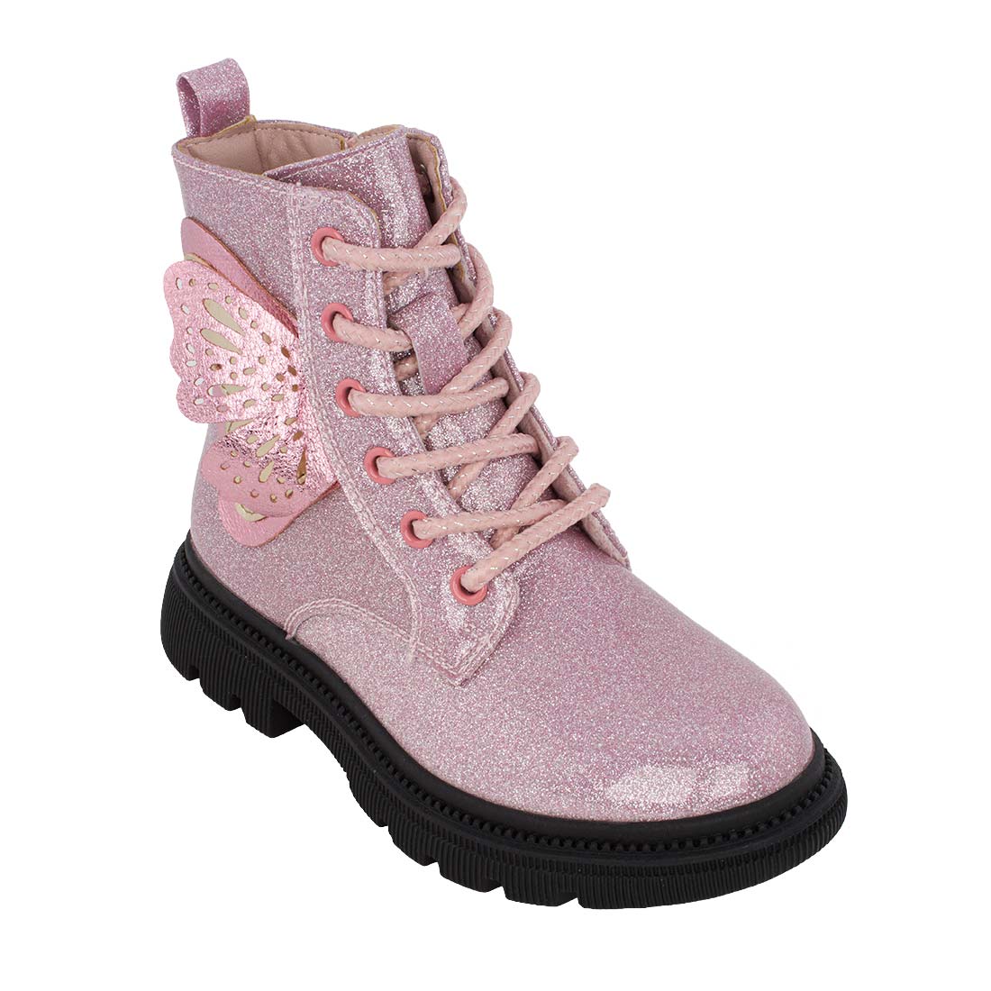 Alegria shoes SK-PA-03 Αρβιλάκι για κορίτσι σε οικολογικό δέρμα λουστρίν Μεταλιζέ Glitter Ροζ
