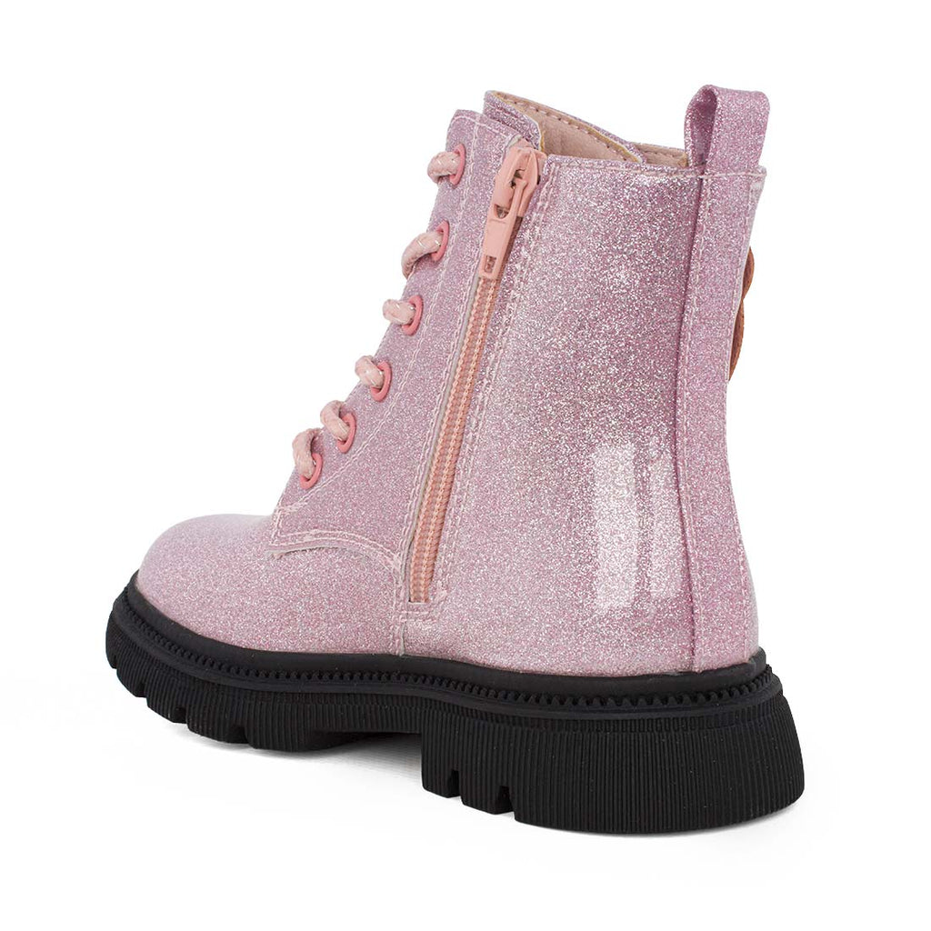 Alegria shoes SK-PA-03 Αρβιλάκι για κορίτσι σε οικολογικό δέρμα λουστρίν Μεταλιζέ Glitter Ροζ