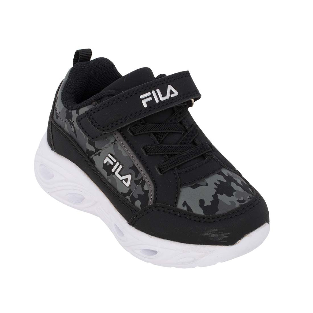 Fila Flash Gordon 6 V 7AF53019-033 Αθλητικό για αγόρι με φωτάκια σε συνθετικό δέρμα Παραλλαγής-Μαύρο.