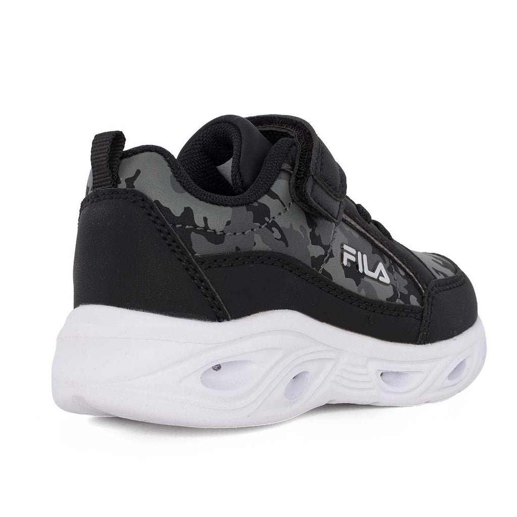 Fila Flash Gordon 6 V 7AF53019-033 Αθλητικό για αγόρι με φωτάκια σε συνθετικό δέρμα Παραλλαγής-Μαύρο.