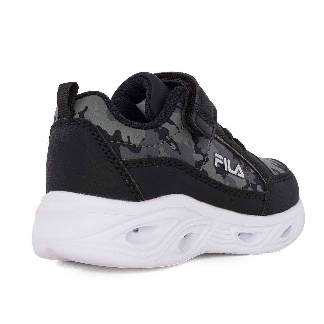 Fila Flash Gordon 6 V 7AF53019-033 Αθλητικό για αγόρι με φωτάκια σε συνθετικό δέρμα Παραλλαγής-Μαύρο.