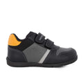 Geox b. elthan b. B461PB 000BC C9B2Q Sneakers για αγόρι δερμάτινο Γκρί-Μαύρο