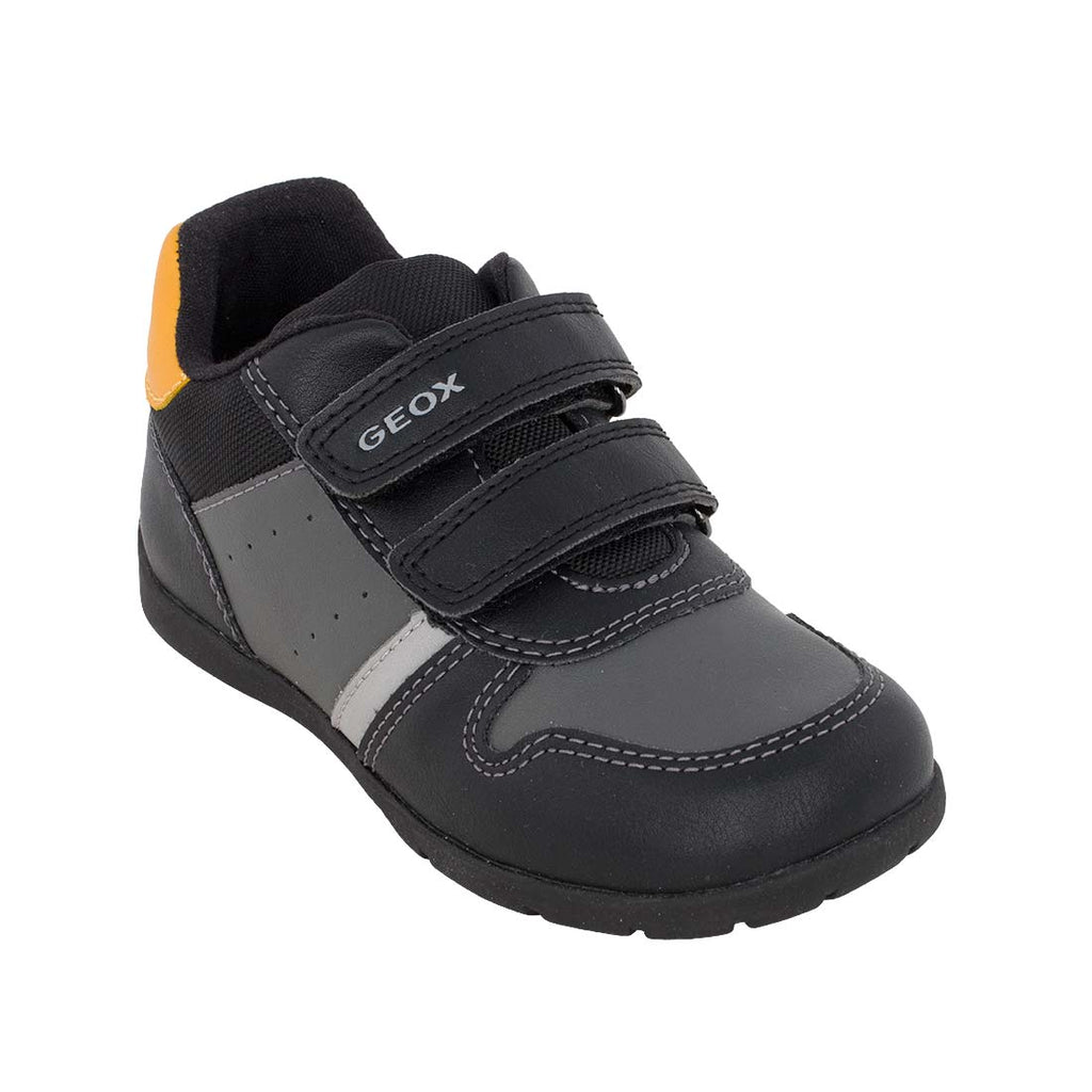 Geox b. elthan b. B461PB 000BC C9B2Q Sneakers για αγόρι δερμάτινο Γκρί-Μαύρο