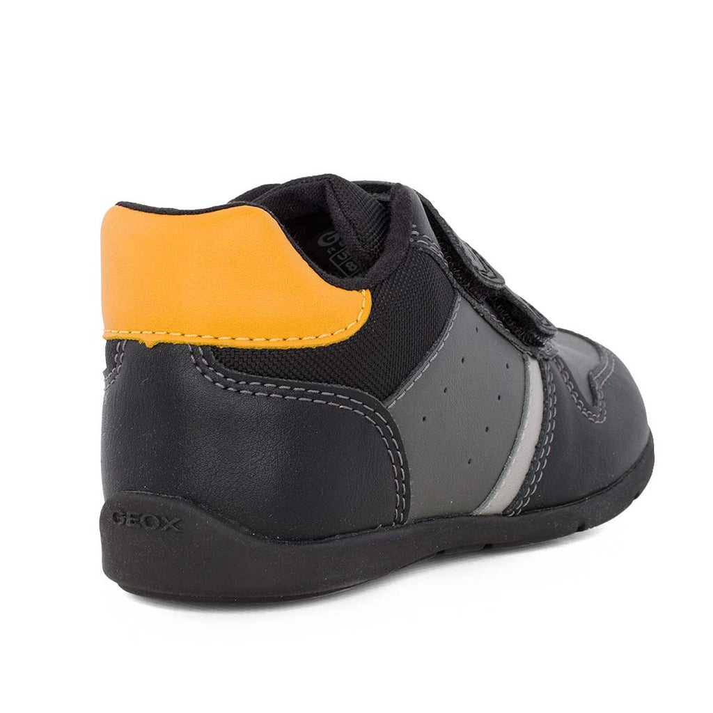 Geox b. elthan b. B461PB 000BC C9B2Q Sneakers για αγόρι δερμάτινο Γκρί-Μαύρο