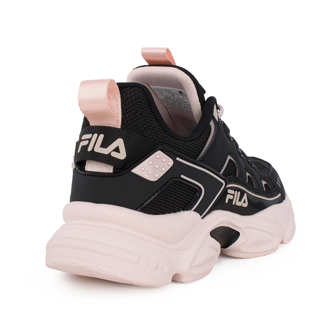 Fila MEMORY SPINEL 3 LACE 3YF51022-095 Αθλητικό για κορίτσι σε συνθετικό υλικό και ύφασμα Ροζ-Μαύρο