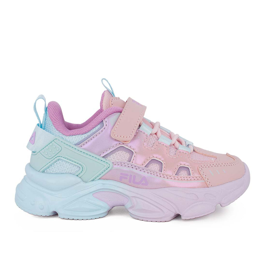 Fila MEMORY SPINEL 3 V 3YF33002-982 Αθλητικό για κορίτσι σε συνθετικό υλικό και ύφασμα Ιριδίζον Μέντα-Ροζ