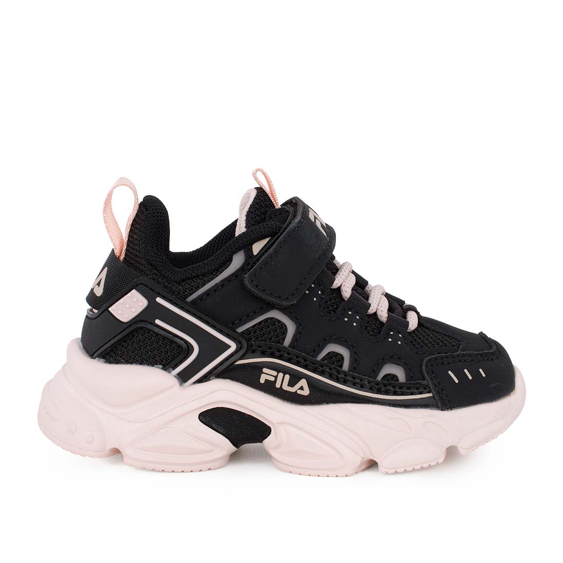 Fila MEMORY SPINEL 3V 7YF33002-095 Αθλητικό για κορίτσι σε συνθετικό υλικό Ροζ-Μαύρο