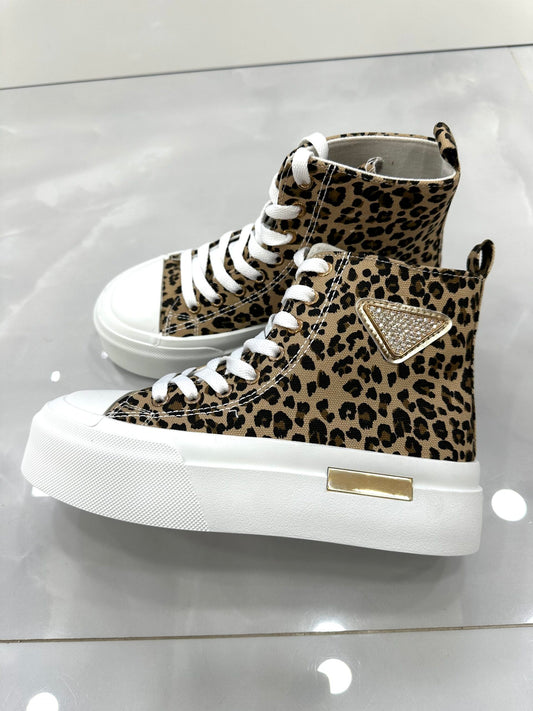 Sneaker Μποτάκι-Σταράκι Leopard