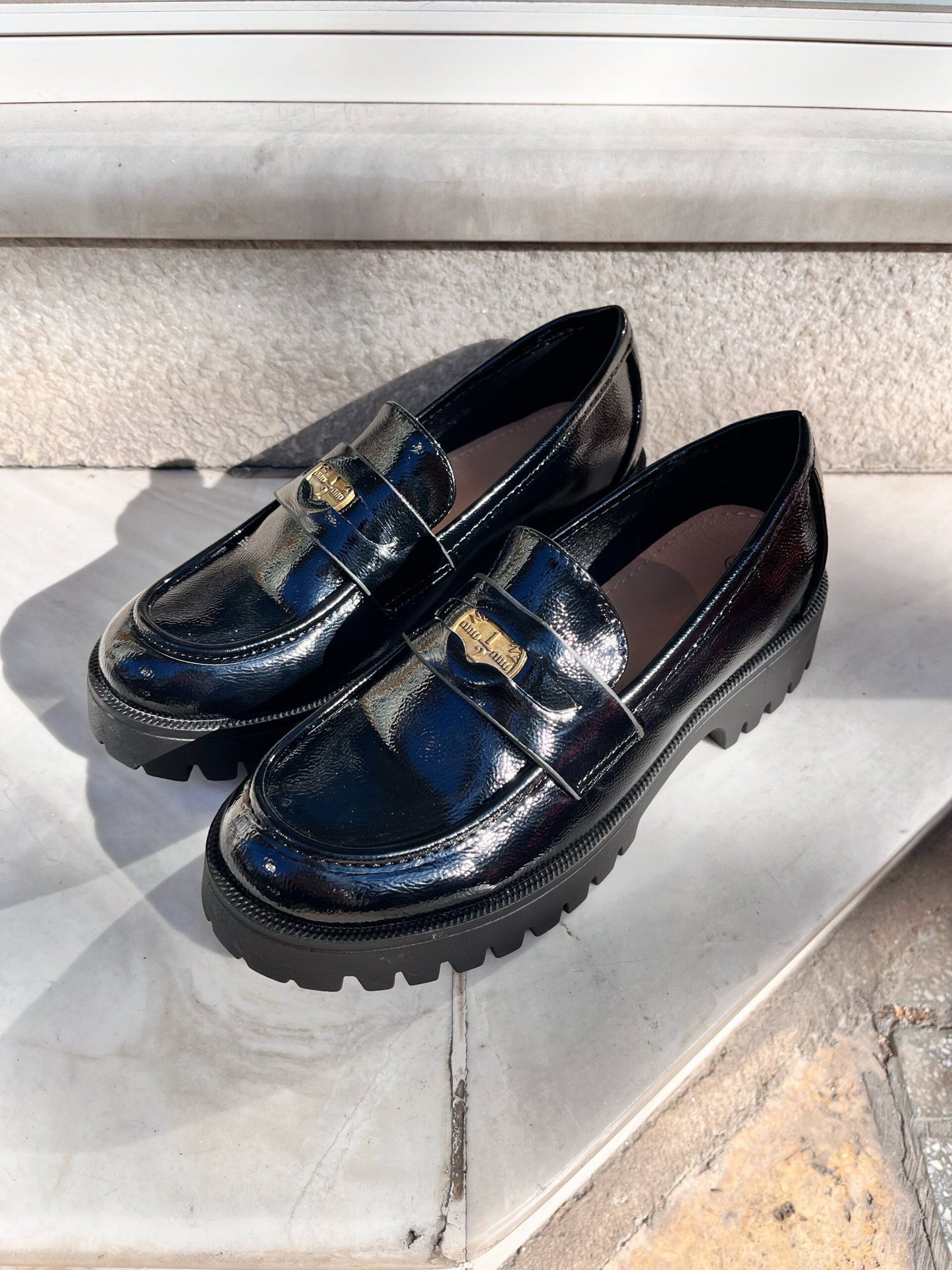 Loafers με Τακούνι BLACK