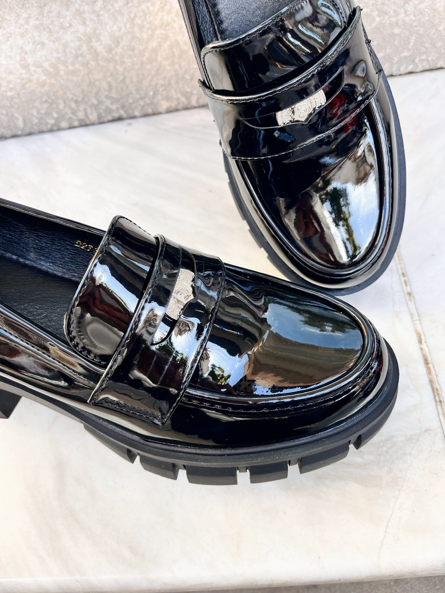 Loafers με Τακούνι BLACK