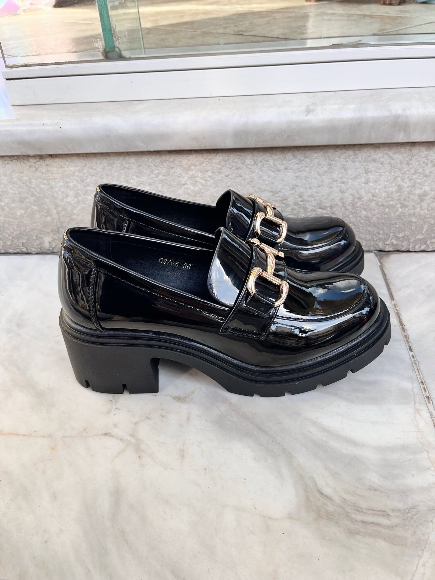 Loafers με Τακούνι BLACK