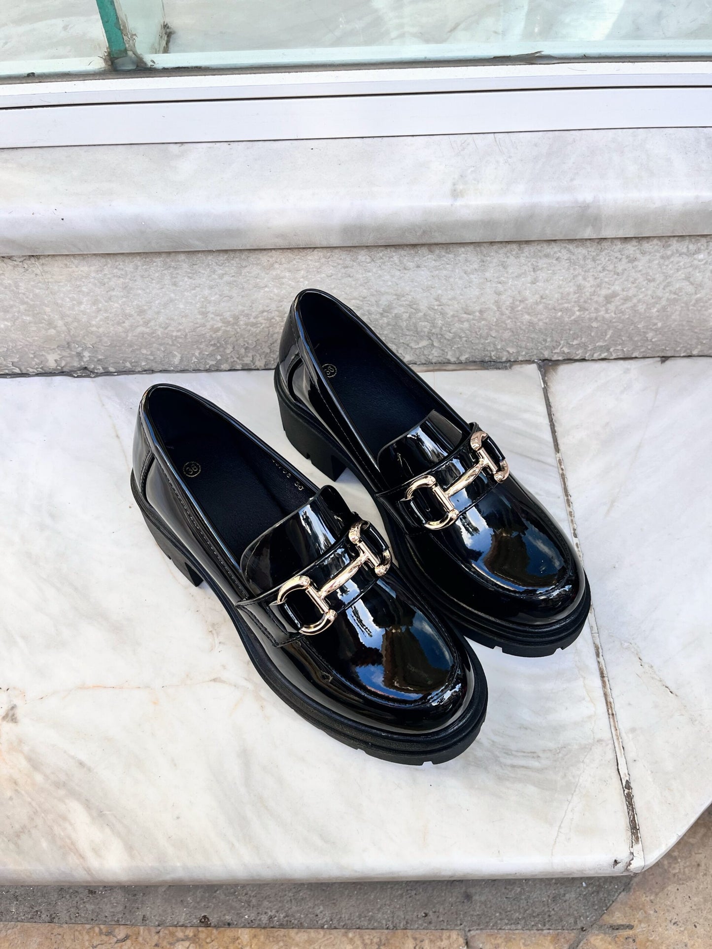 Loafers με Τακούνι BLACK