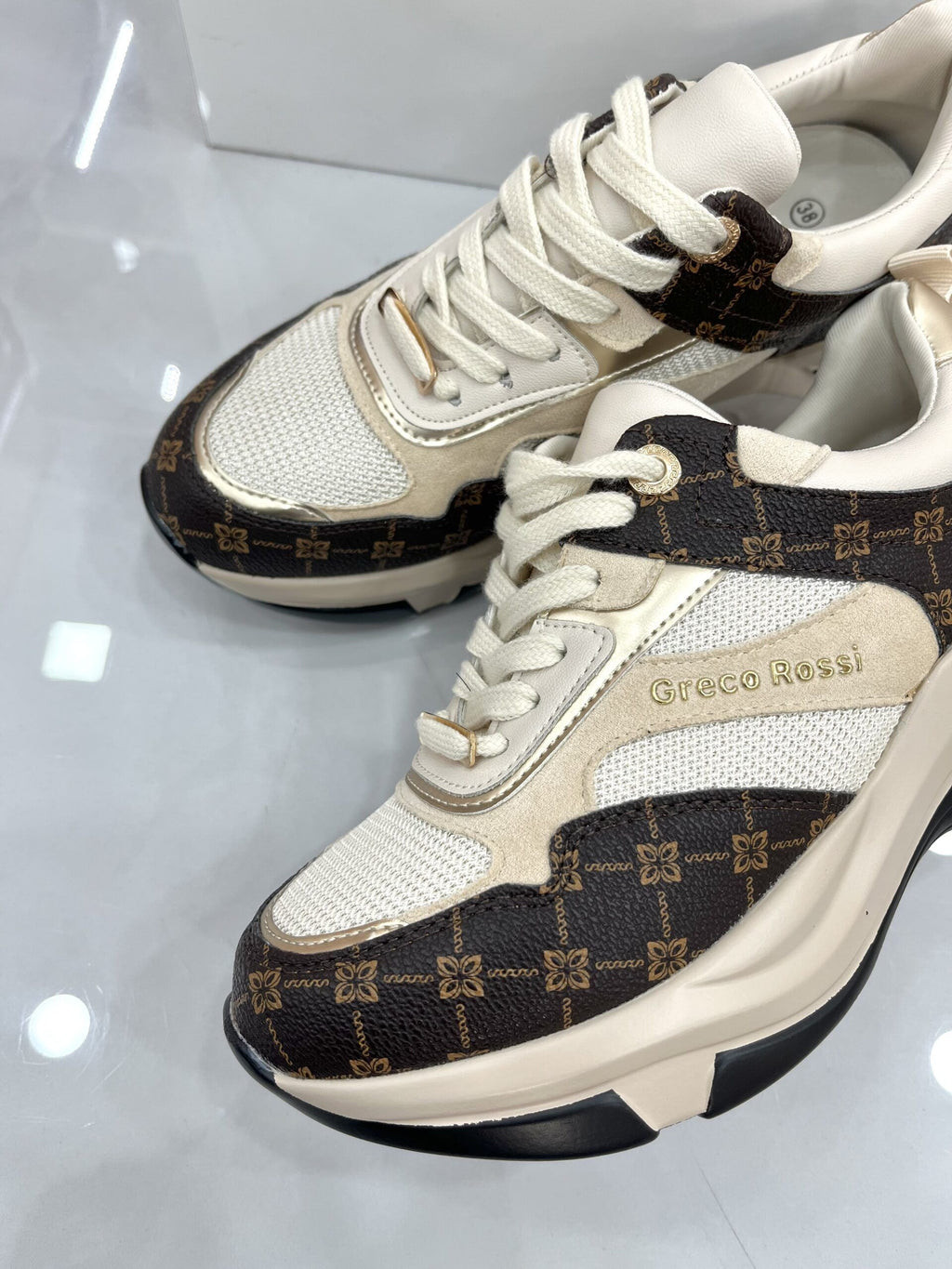 Sneakers NewStyle Beige/Brown
