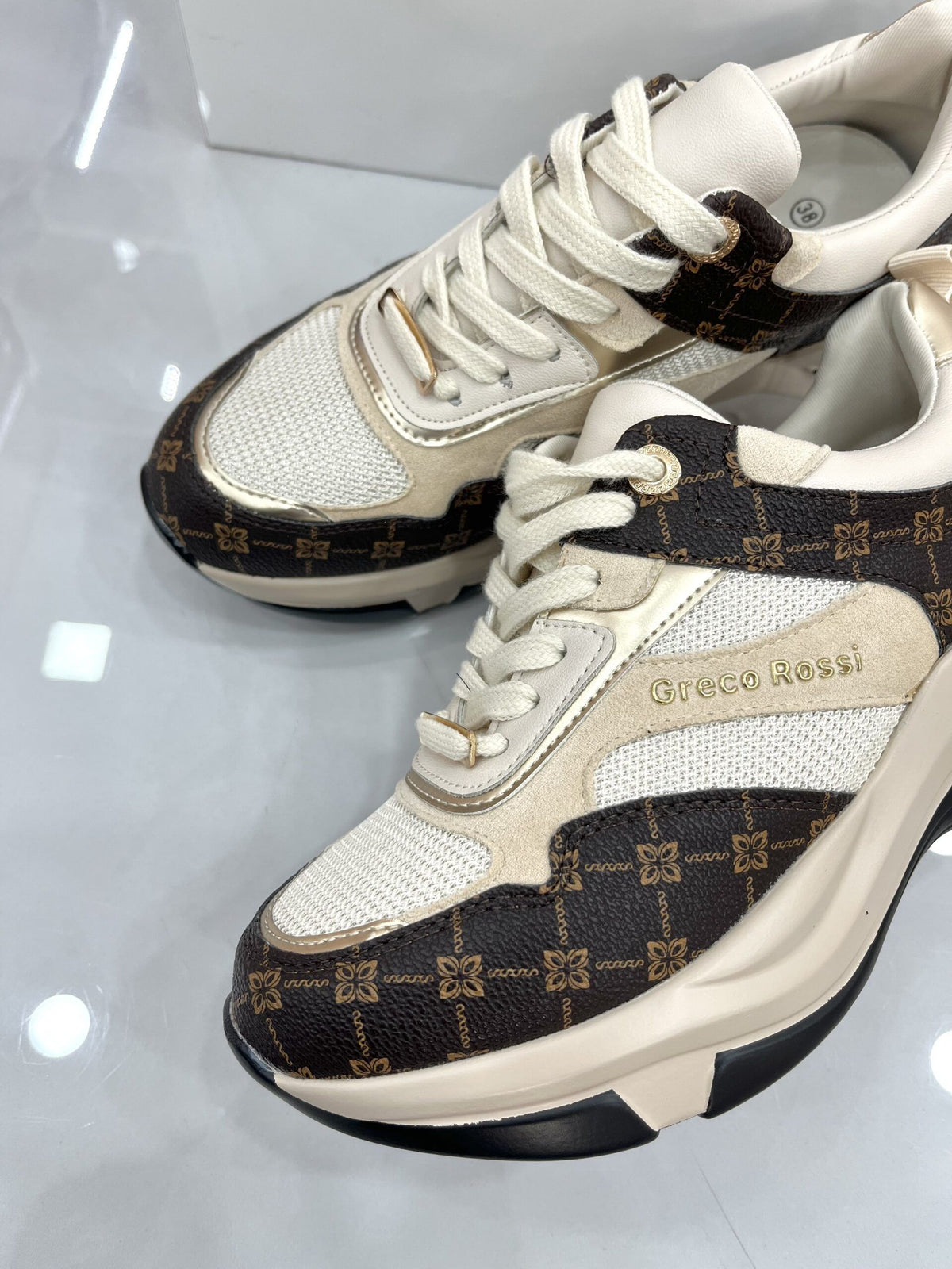 Sneakers NewStyle Beige/Brown