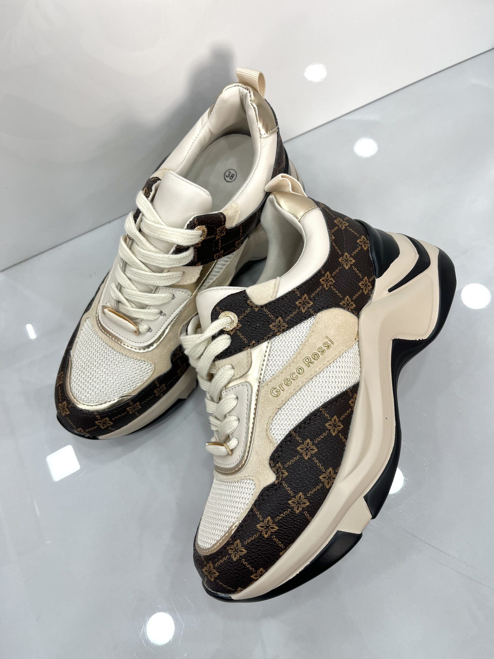 Sneakers NewStyle Beige/Brown