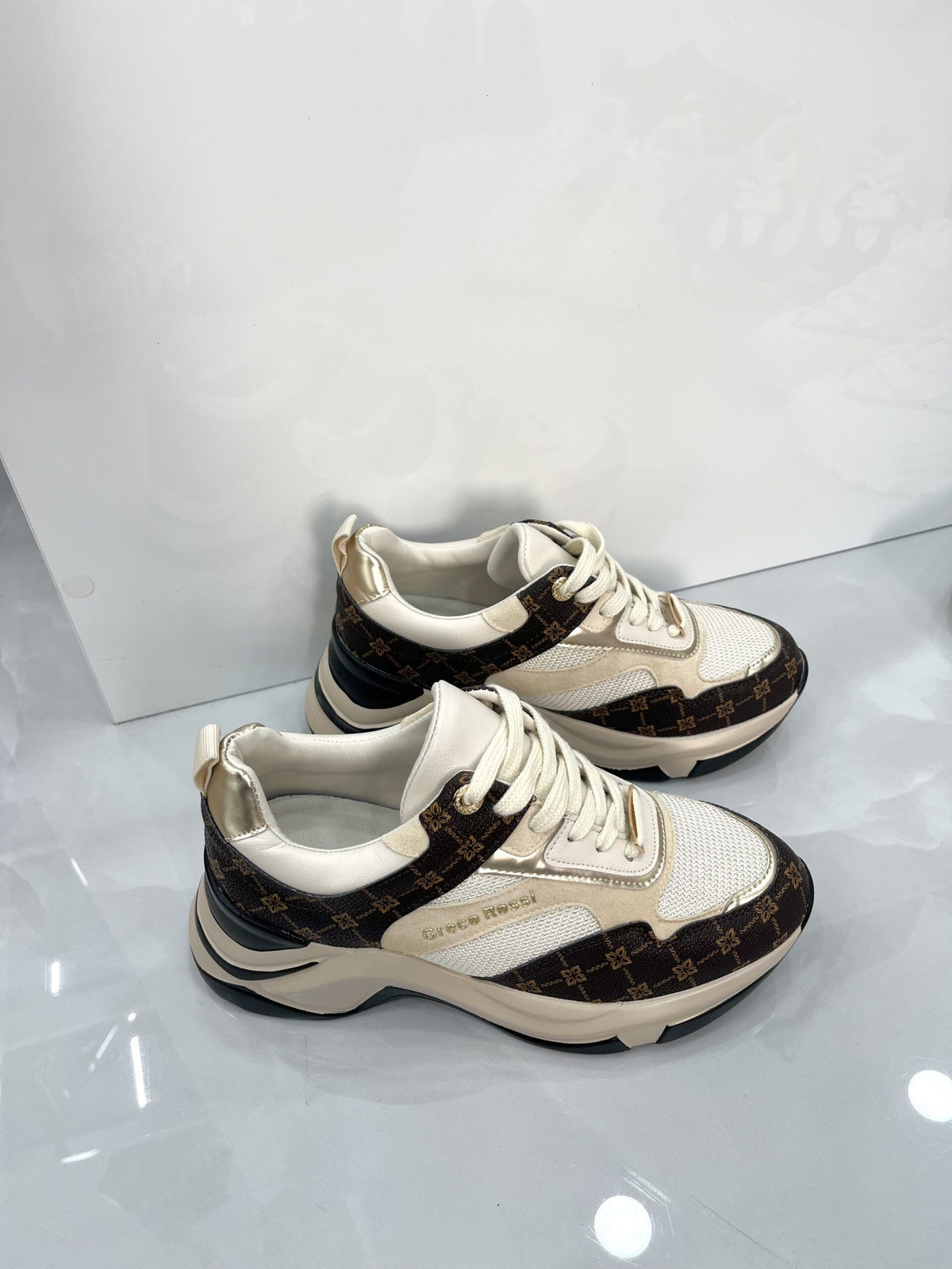 Sneakers NewStyle Beige/Brown