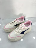 Sneakers Δίσολο με Τρακτερωτό Πάτο Beige/Pink