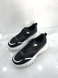 Sneakers Δίσολο με Τρακτερωτό Πάτο Black