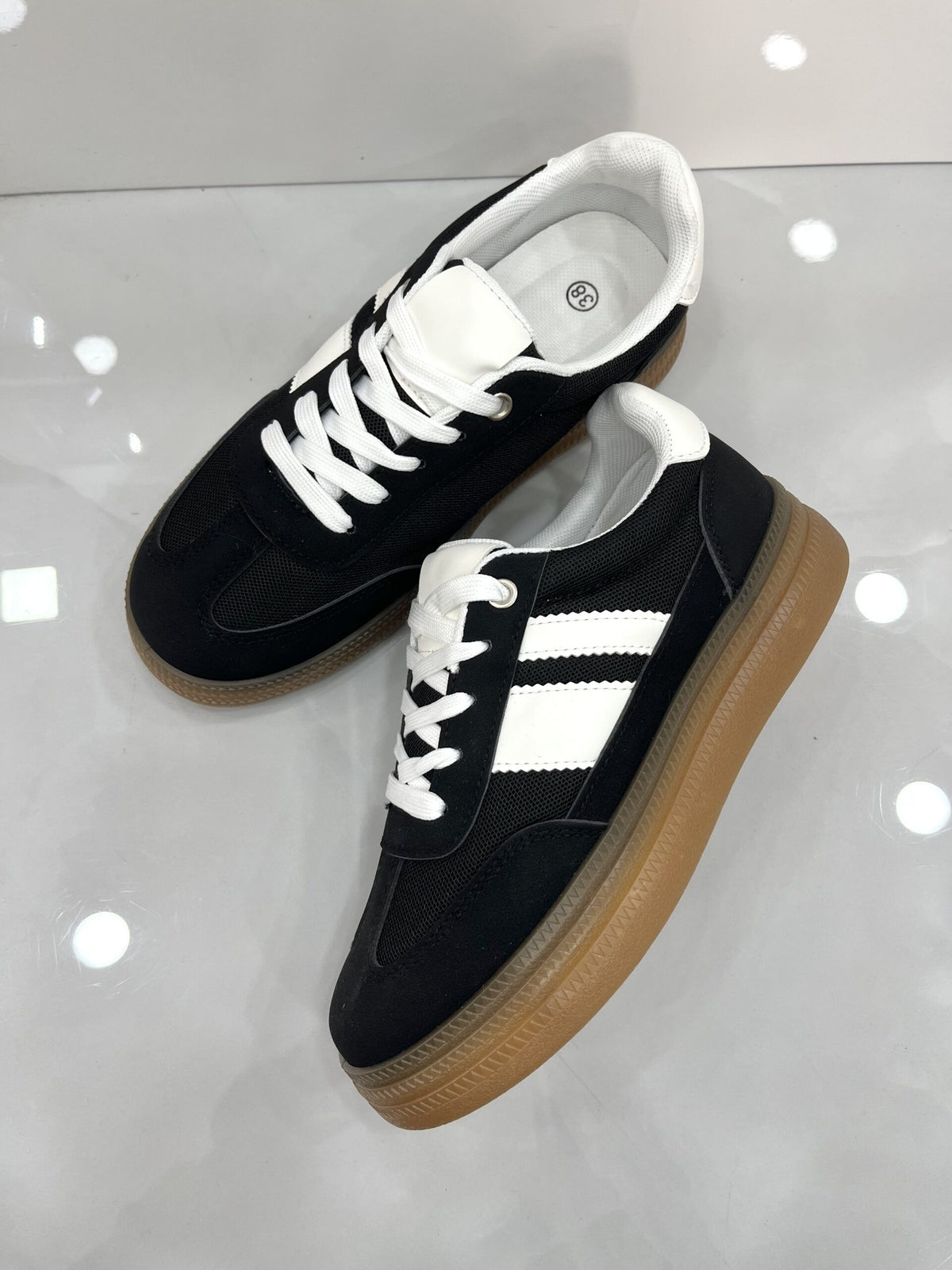 Sneakers με Κρεπ Σόλα Black/White
