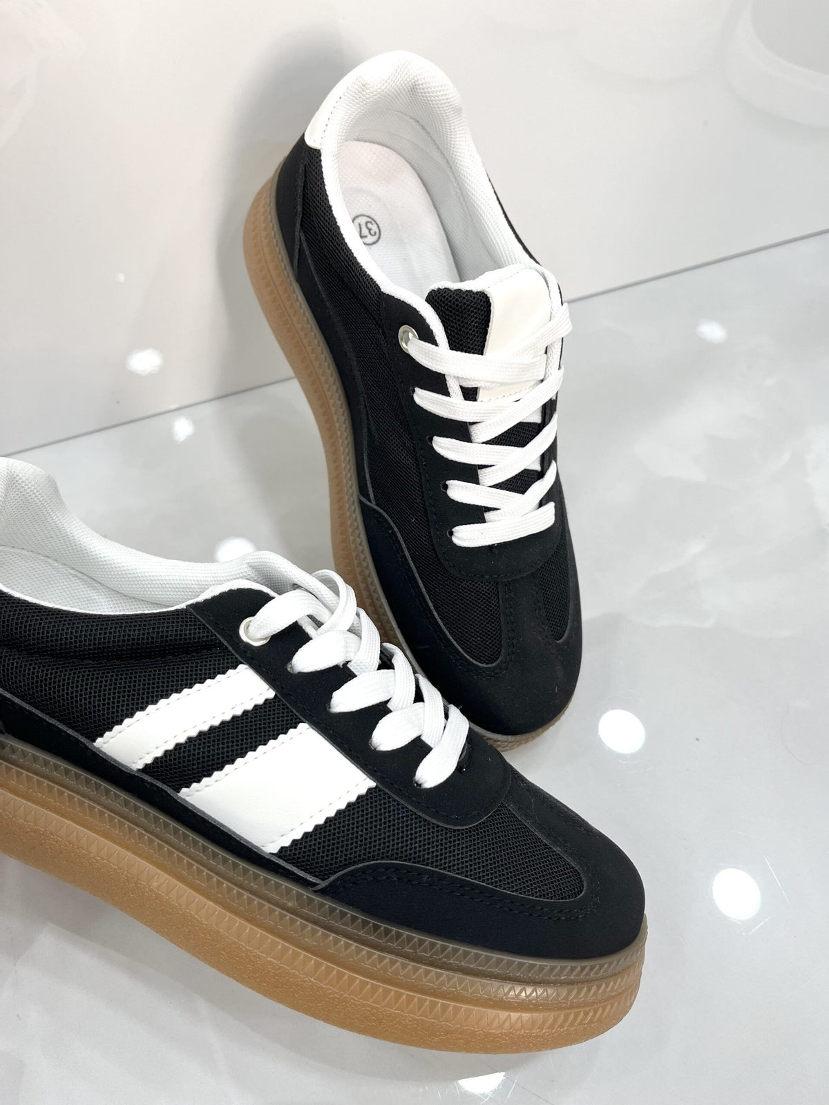 Sneakers με Κρεπ Σόλα Black/White