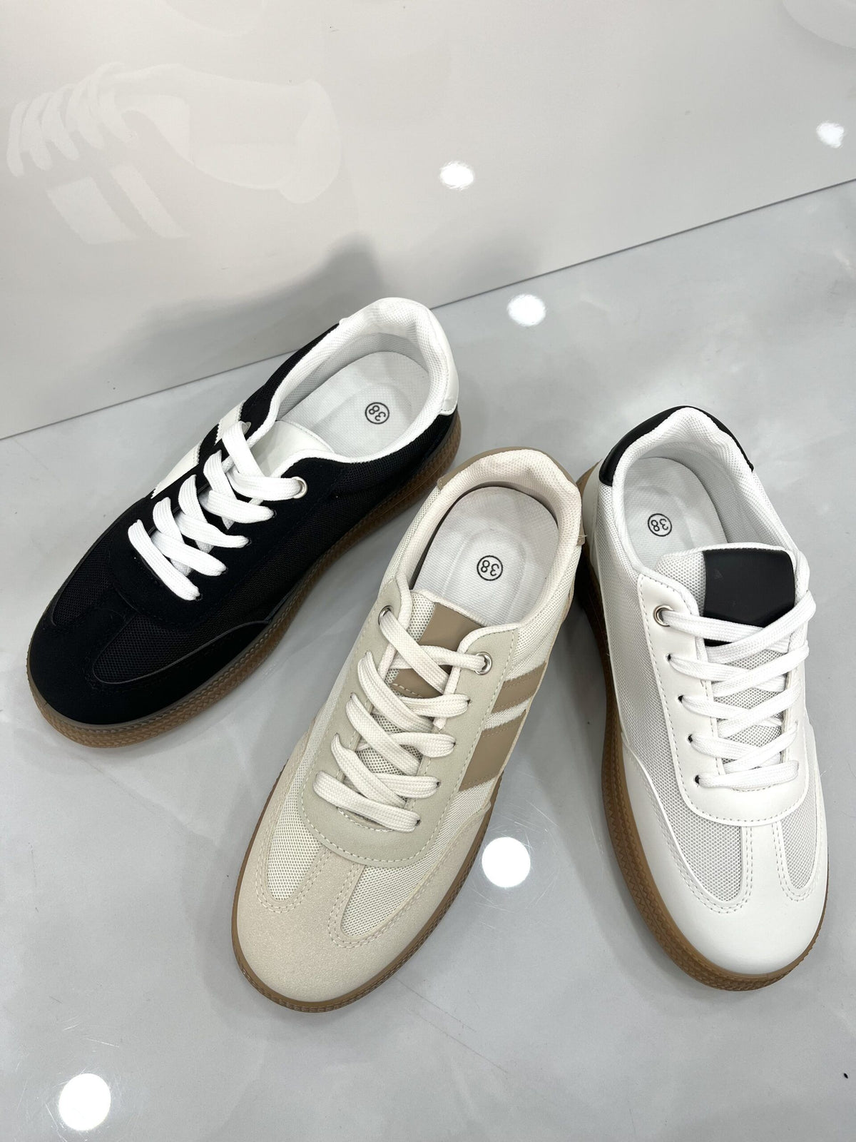 Sneakers με Κρεπ Σόλα Black/White